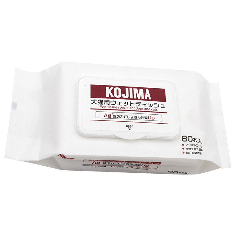 kojima宠物湿巾猫狗专用免洗擦泪痕清洁擦脚幼犬80片,淘宝优惠券,粉丝福利购,淘宝优惠卷