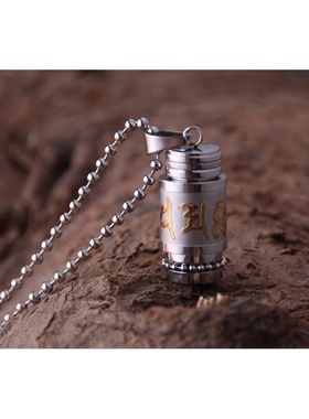 楞严咒钛钢项链吊坠装饰时尚流行饰品六字