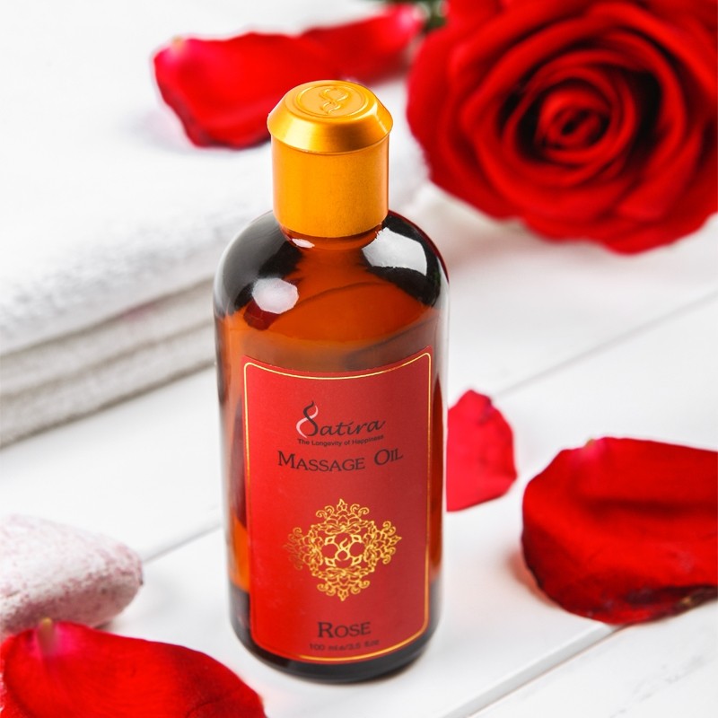 泰国玫瑰精油按摩面部植物按摩油 satira海外复方精油