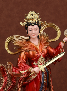 九天玄女神像九天圣母娘娘玄母天尊像体无极元君树脂家用供奉摆件