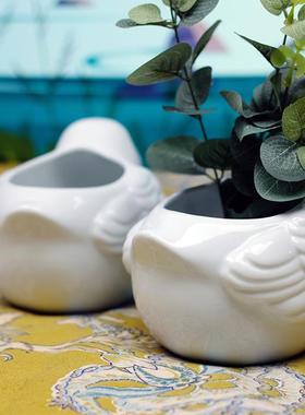 装饰摆件花瓶高温陶瓷插花