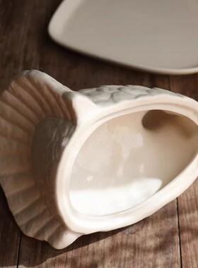 美式复古餐具感恩节火鸡黄油碟托盘食物防尘盖碗陶瓷罩