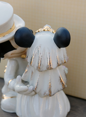 米奇米妮婚礼陶瓷装饰摆件