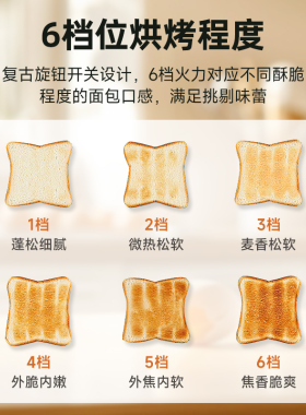 德国家用小型吐司机面包机多士炉