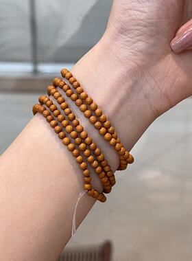 天然橄榄核圆珠手链4-4.5毫米SH
