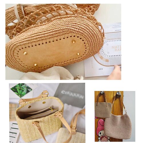 箱包配件 仿真皮底板diy钩织编织包底带logo升级加硬手工包底品质 - 图2