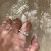 Zhenshe natural pearl gradient ring S925 sterling silver