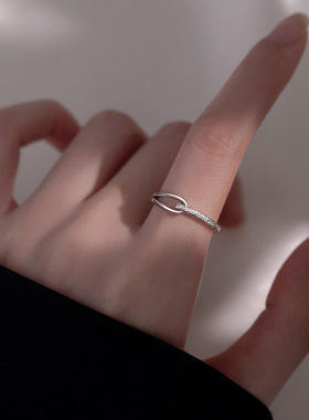 鲁伯特之泪戒指女小众设计2025年款潮素圈时尚个性高级感轻奢指环