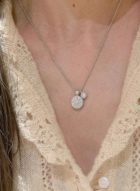 星芒罗盘项链可拆卸吊坠精致优雅贵气锁骨链小众设计高级轻奢项饰