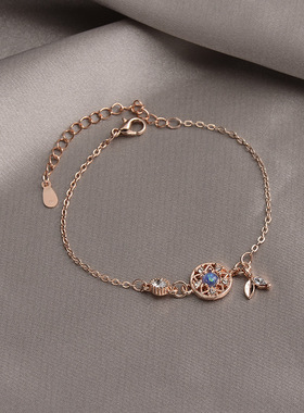 新款玫瑰金星空捕梦网手链女ins小众学生闺蜜网红爆款手饰品