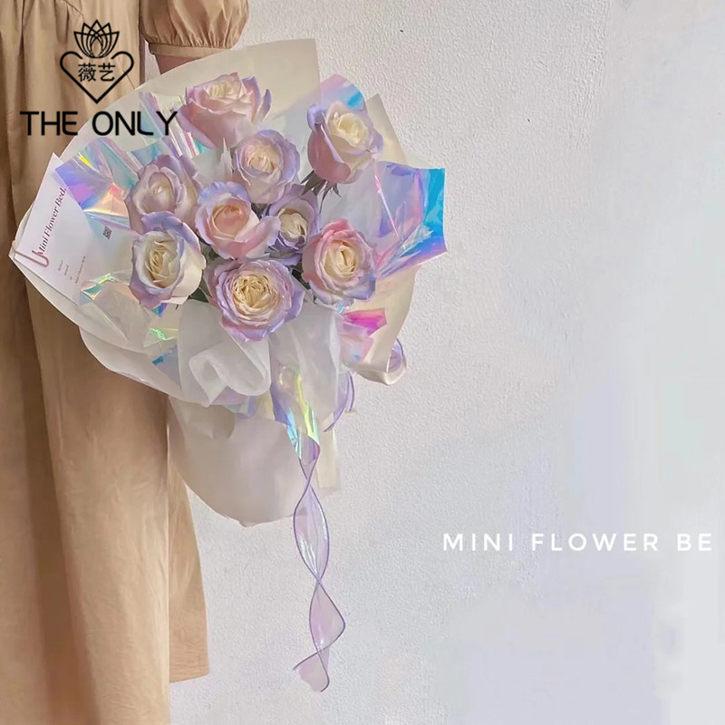 薇艺 幻彩鱼尾纱带创意蝴蝶结包花丝带鲜花花艺花店花束包装资材,淘宝优惠券,粉丝福利购,淘宝优惠卷