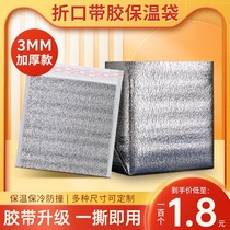 Disposable Aluminum Foil Insulation Bag Thickened Catering Barbecue Takeaway Special Food Refrigerated Bag Fresh preservation and cold insulation Bag