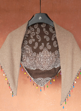 IMMUNO壹糯 进口细软羊绒三角形秋冬新款神器