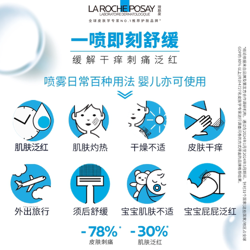 【黄子弘凡推荐】理肤泉舒缓喷雾300ml*4爽肤水缓解泛红 - 图2