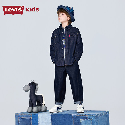 Levis李维斯【弯刀儿童牛仔裤】男童裤子2026春季新款长裤童装女 - 图2