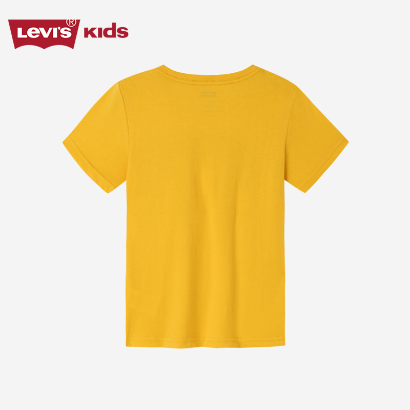 Levis李维斯儿童装男童短袖T恤2023夏季新款中大童休闲洋气上衣 - 图0