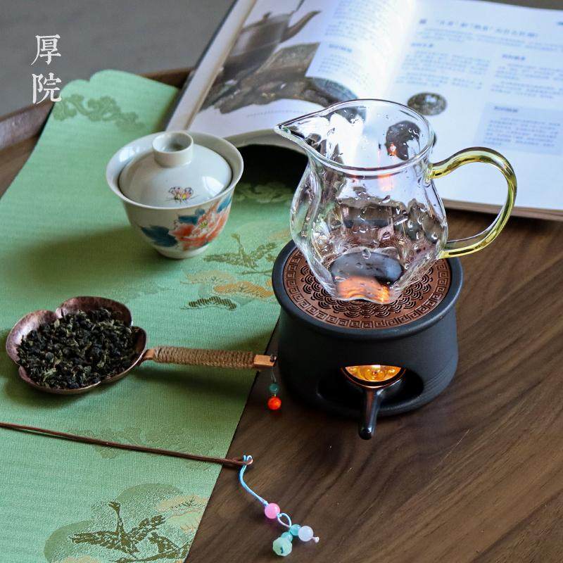 厚院【官雅】紫铜香薰炉小众高级感烤茶盘可干烧植物香粉持久熏香,淘宝优惠券,粉丝福利购,淘宝优惠卷