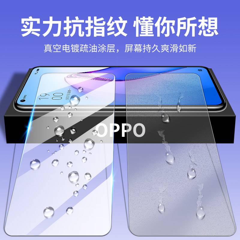 适用OPPOReno8钢化膜reno7pro手机膜reon9/10/6/5/4se5g全屏oppo+opp0ren十opρoreno0ppo0pp0opporenno/o - 图2