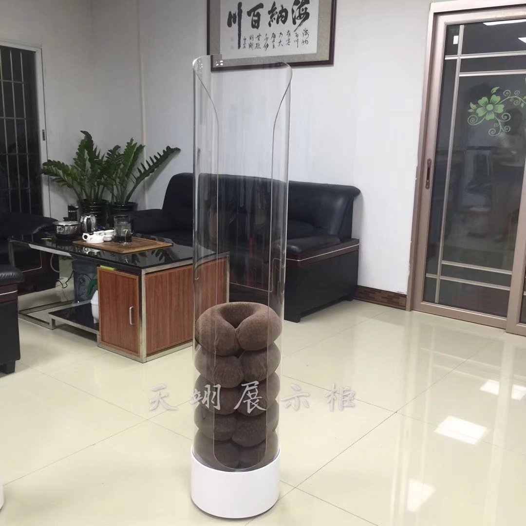 颈枕柜新款塑料亚克力飞机头枕U型枕货架有机玻璃枕头展示柜定制