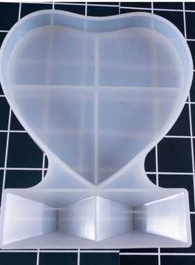 dIy滴胶模具大号心形爱心相框硅胶模具