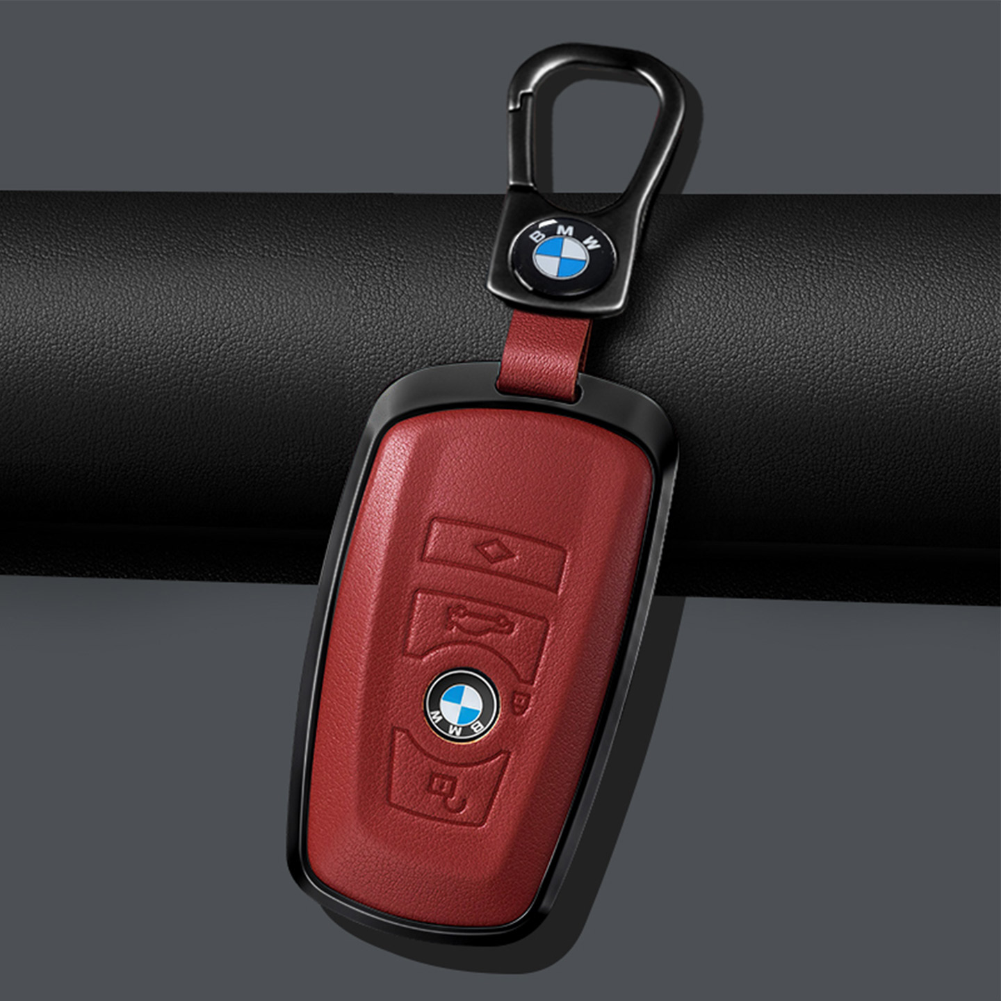 专用宝马3系钥匙套5系x1x2x3x5Lx1x6x4 1系7系i3钥匙套包320li扣 - 图2