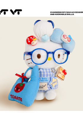 正版hellokitty蓝围裙挂件