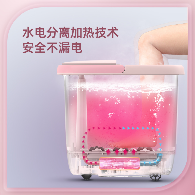 蓓慈旗舰店蓓慈泰迪联名IP款泡脚桶全自动足浴盆洗脚盆加热恒温电动按摩家用1