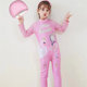 Girls' one-piece long sun protection swimsuit cute cartoon