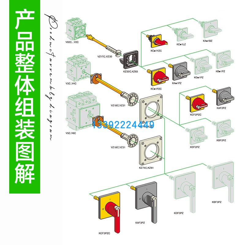 施耐德负荷隔离开关V0C VCF02C VCD01C KCF1PZC V1C V3C V5C V6C - 图2