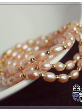 天然蛋形珍珠不易掉色佛牌链