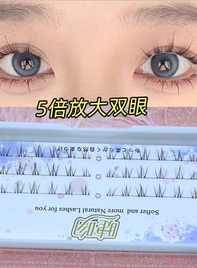 小火苗下睫毛睫吻放大双眼