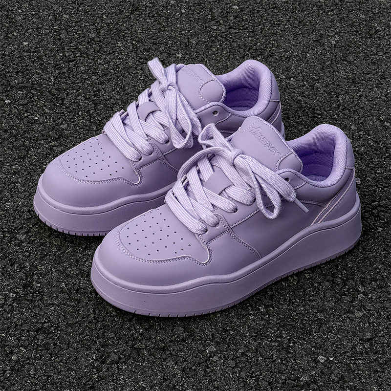 沙发与猫纯色板鞋2025冬季空军壹号透气厚底面包鞋男女运动休闲鞋,淘宝优惠券,粉丝福利购,淘宝优惠卷