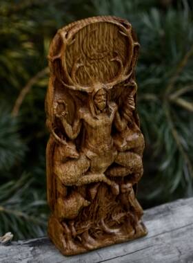 进口手工塞尔努诺斯 Cernunnos雕像 