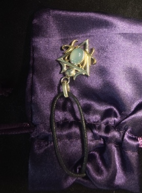 进口布莱尔宝石吊坠 坚韧力之925银护身符吊坠