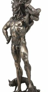进口凯尔特角神瑟努诺斯 大型雕像 18英寸46cm