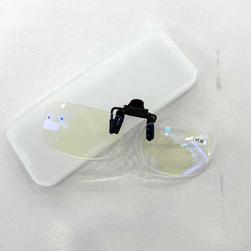 新款高清树脂老花镜夹片男女便携可上翻夹镜老花眼镜配近视老光镜 - 图3