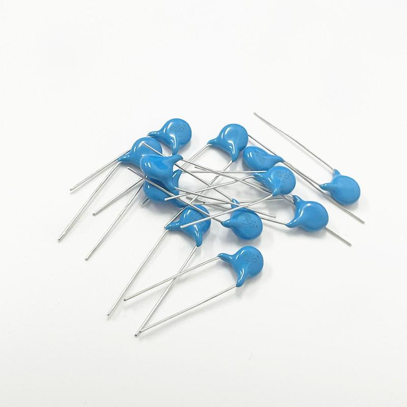 高压瓷片电容6KV 5P/10P/15P/22P/27P/33P/39P/47PF/102/103M/223 - 图1