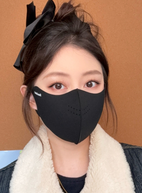 秋冬季加绒保暖防风防雾户外面罩