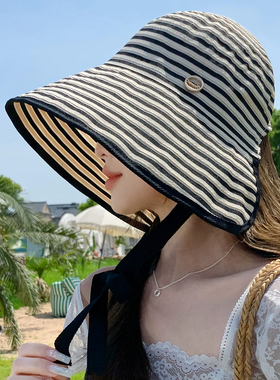 大檐环绕遮阳防晒可折叠渔夫帽