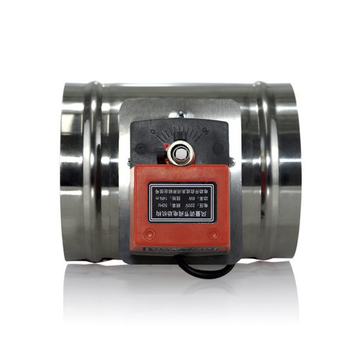 桐宇不锈钢圆形电动密闭风阀风量调节阀圆形新风通风管道阀门蝶阀 - 图1