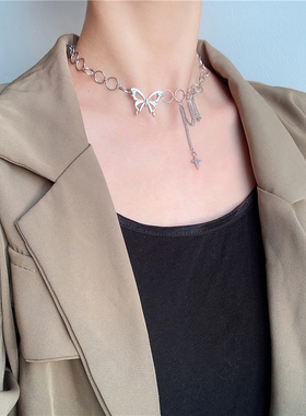 choker钛钢小众设计感高级锁骨链