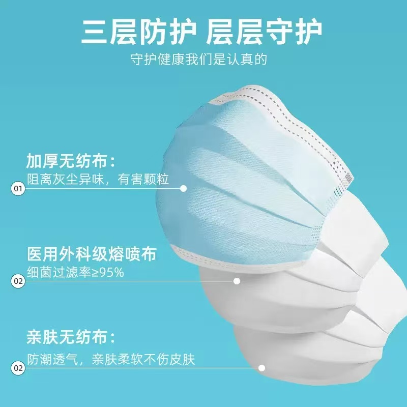 医用外科口罩一次性医疗灭菌官方正品旗舰店高颜值透气单独包装mx - 图2