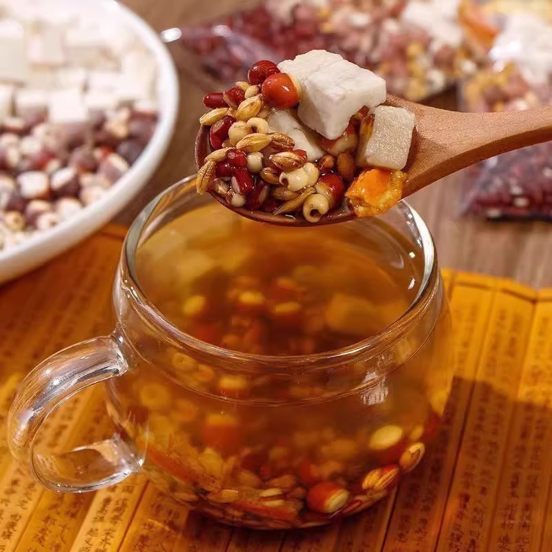 赛医堂芡实赤豆薏米茯苓茶泡水免煮官方正品邮政专属炒熟茶7qk - 图2