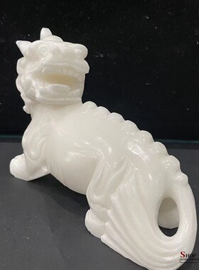 天然玉石谛听摆件华山谛听地藏王坐骑独角神兽家居客厅装饰品摆设