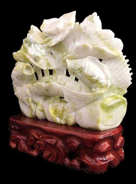 天然连年有余招财家居客厅工艺品