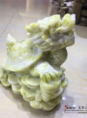 天然玉龙摆件家居客厅玄关书房