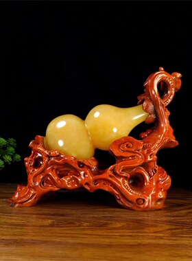 玉乡之源黄玉新中式玄关酒柜