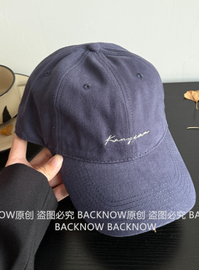 BACKNOW美式复古安可拉红字母帽