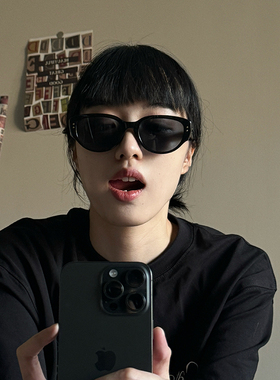 BACKNOW墨镜显脸小防晒眼镜男女