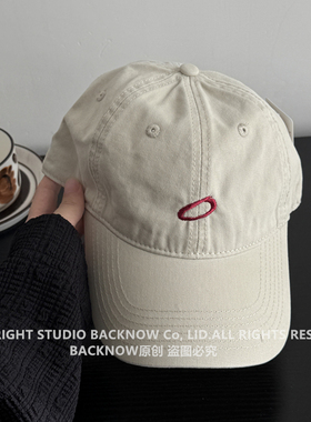 BACKNOW高品质水洗棉棒球帽男女